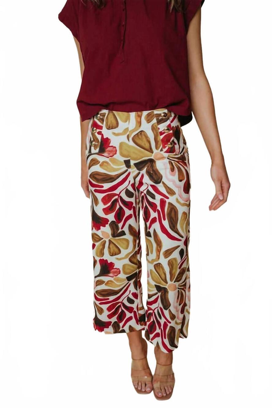 NEW LAROQUE pearl pants in fall pallet